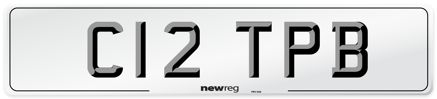 C12 TPB Number Plate from New Reg